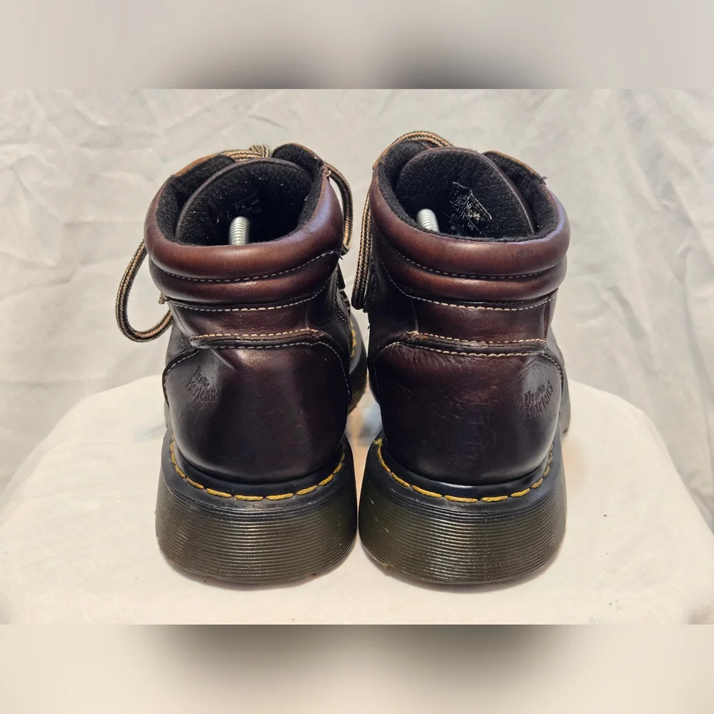 Dr.Martens Boots Womens 11 Mens 10Leather Lace Up Big Stitch Chunky Vintage 8A54 - Picture 6 of 10